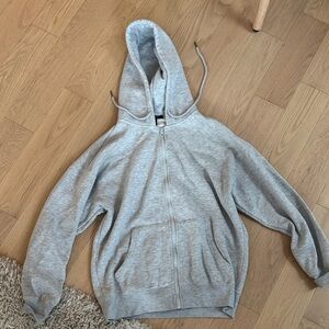 Forever 21 Gray Zip Up Jacket